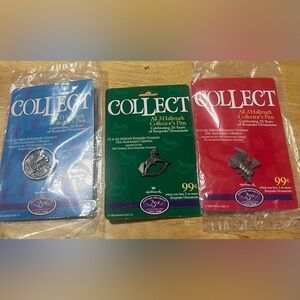 Hallmark Collector’s Lapel Pins - 25th Anniversary - Complete Set of 3